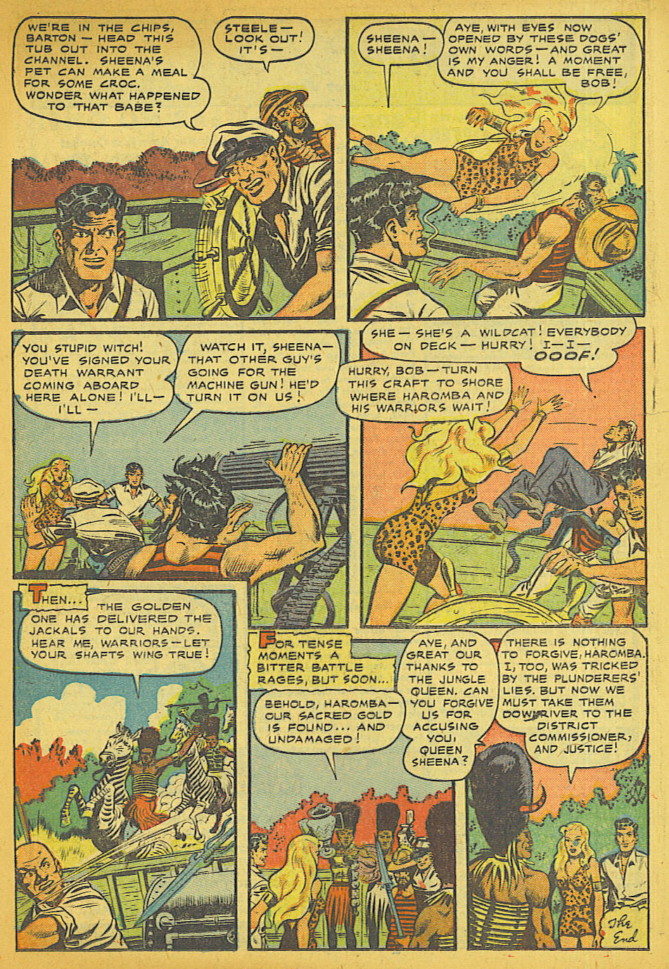 Read online Sheena, Queen of the Jungle (1942) comic -  Issue #10 - 21