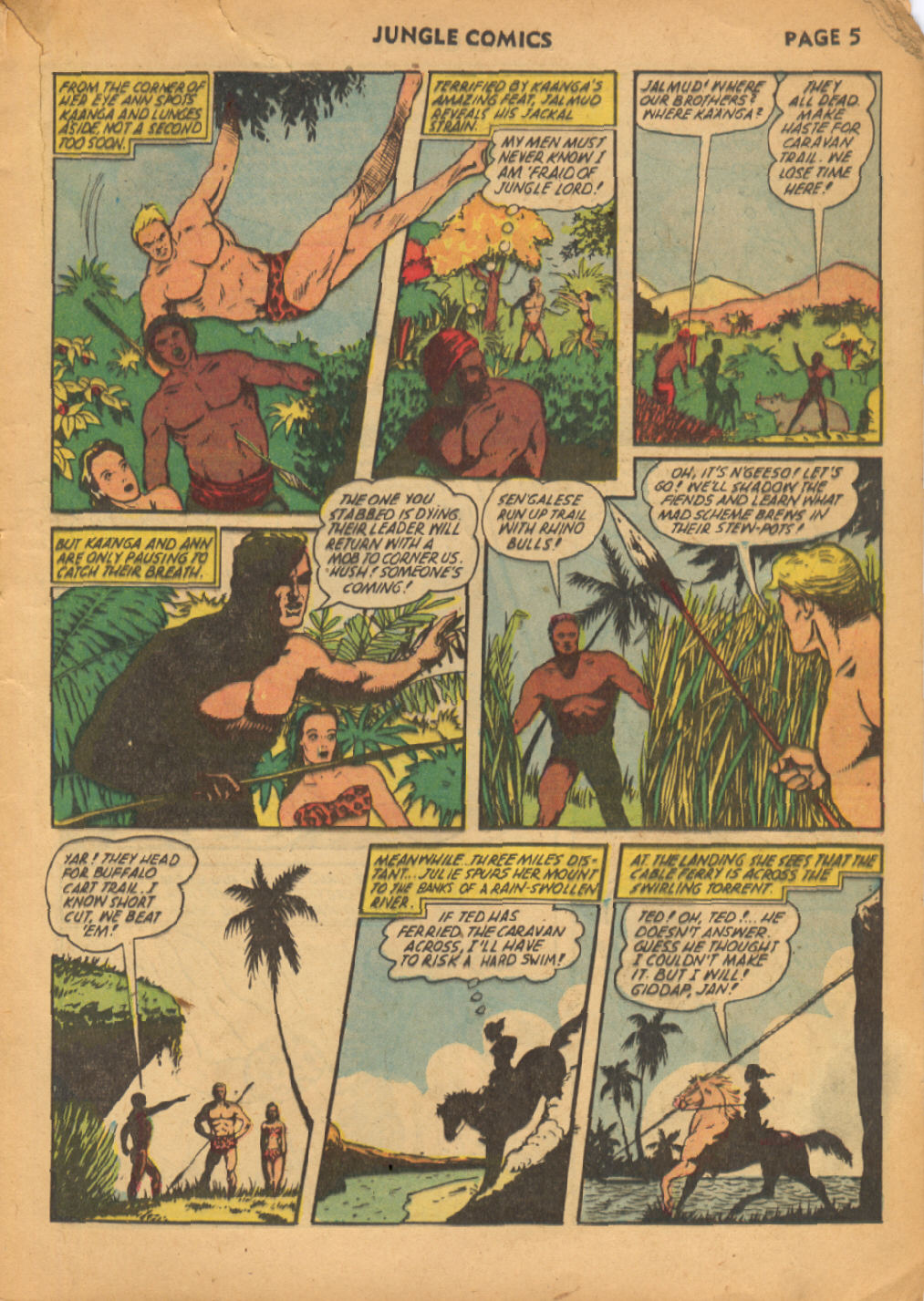 Read online Jungle Comics comic -  Issue #38 - 6