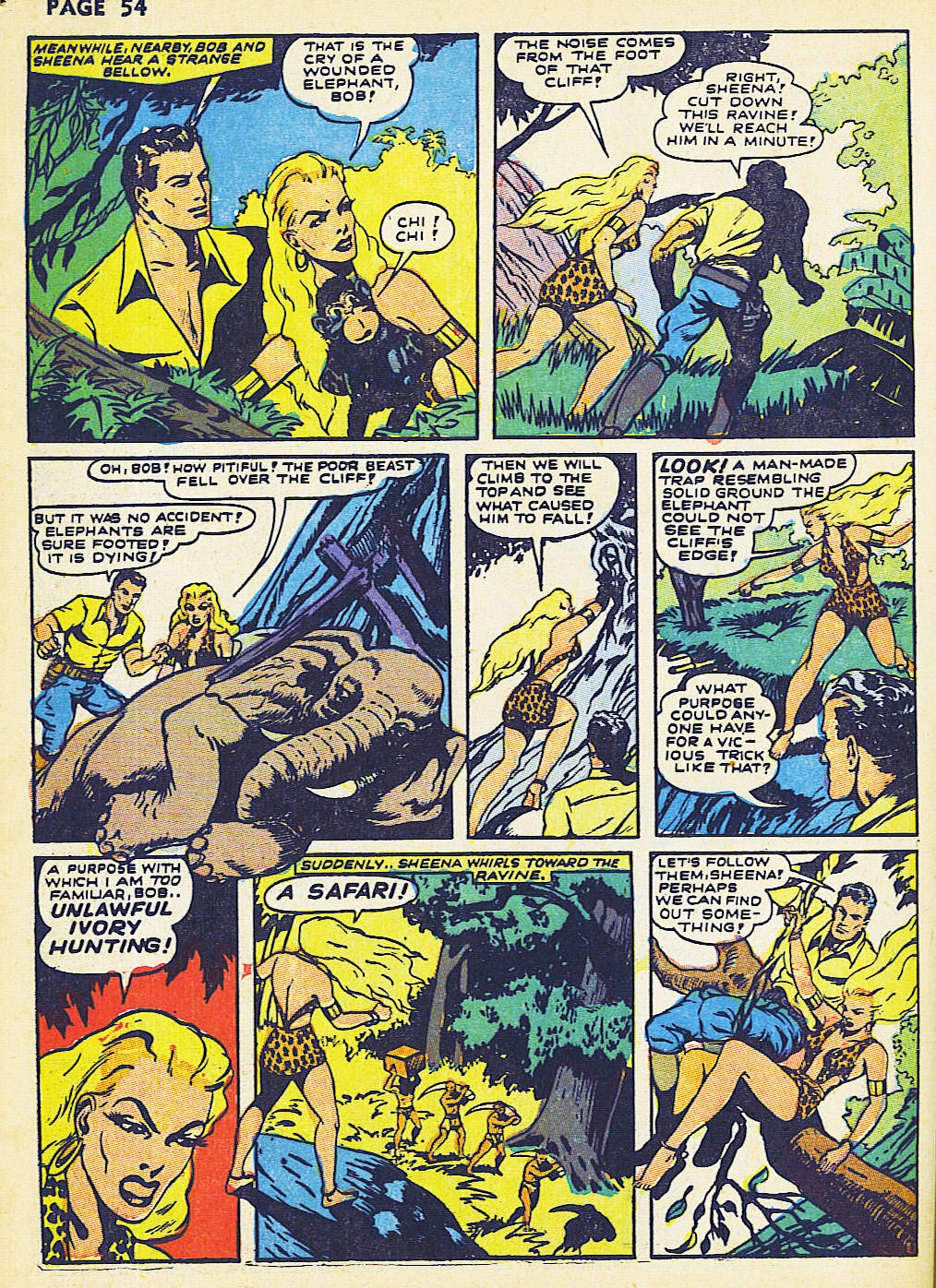 Read online Sheena, Queen of the Jungle (1942) comic -  Issue #2 - 56