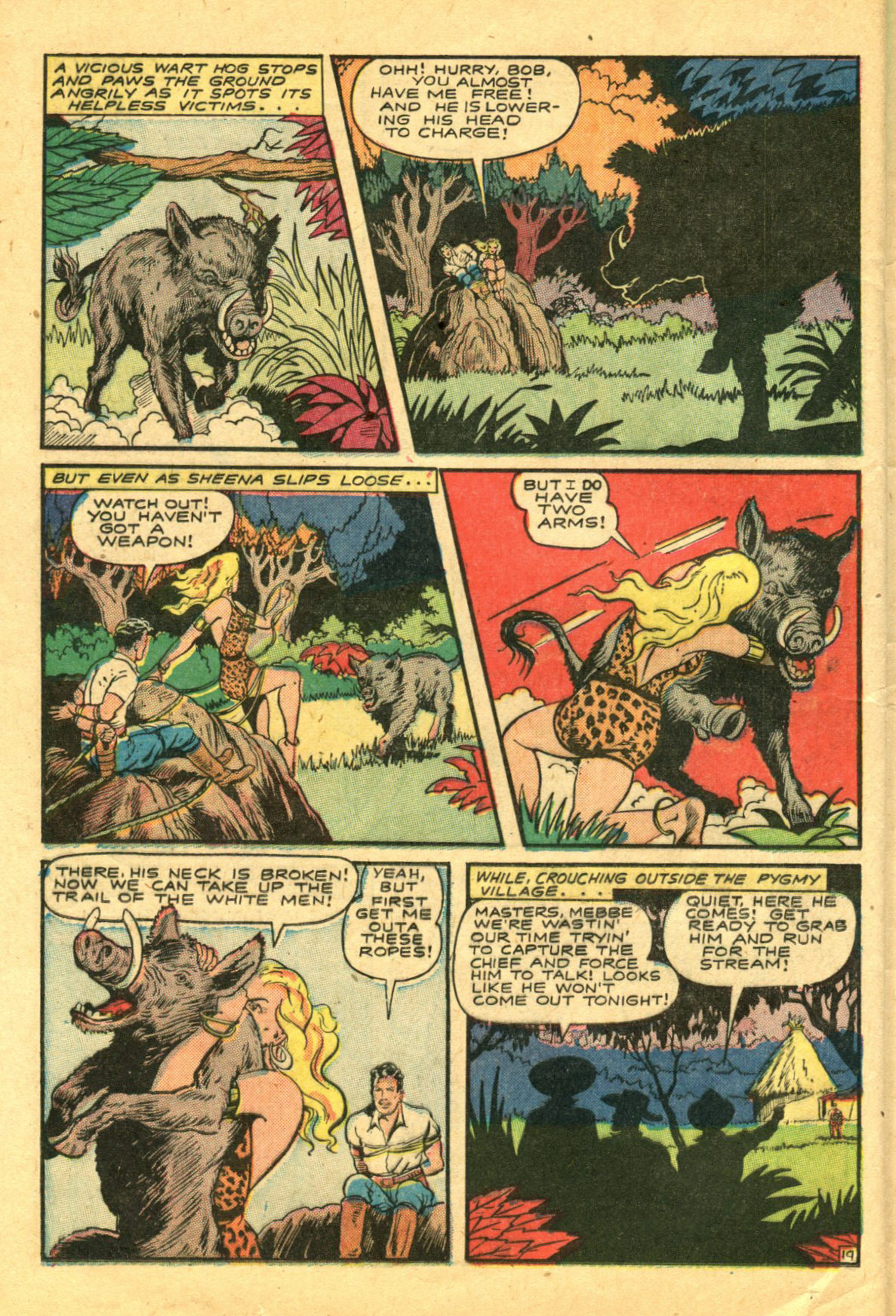 Read online Sheena, Queen of the Jungle (1942) comic -  Issue #6 - 32