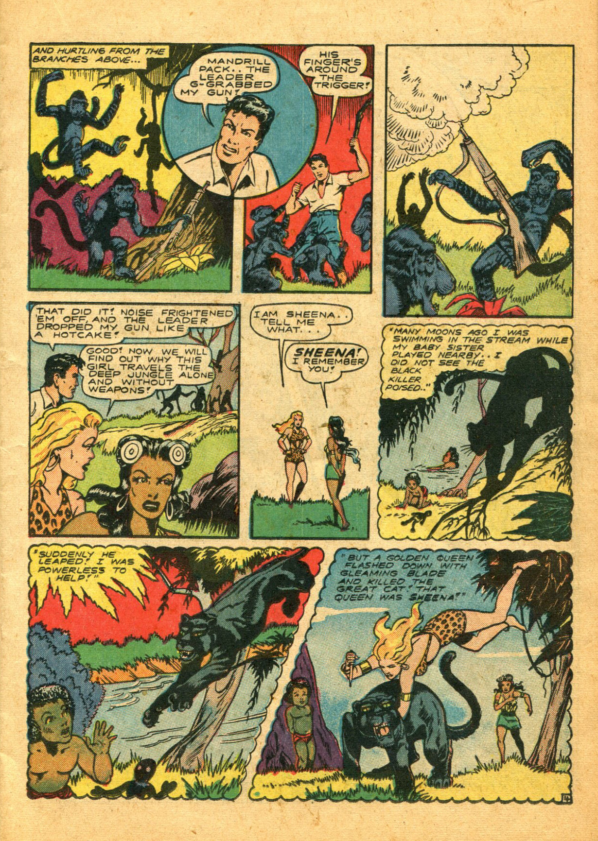 Read online Sheena, Queen of the Jungle (1942) comic -  Issue #5 - 17