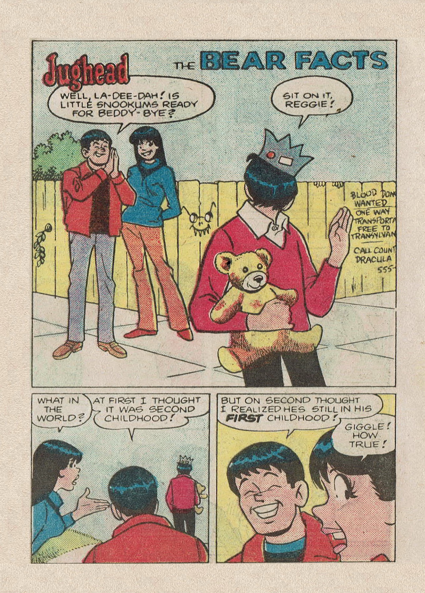 Read online Jughead Jones Comics Digest comic -  Issue #49 - 125