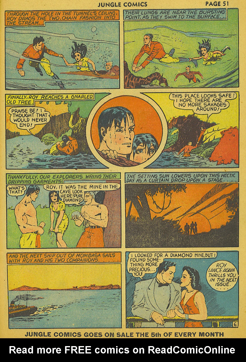 Read online Jungle Comics comic -  Issue #8 - 53