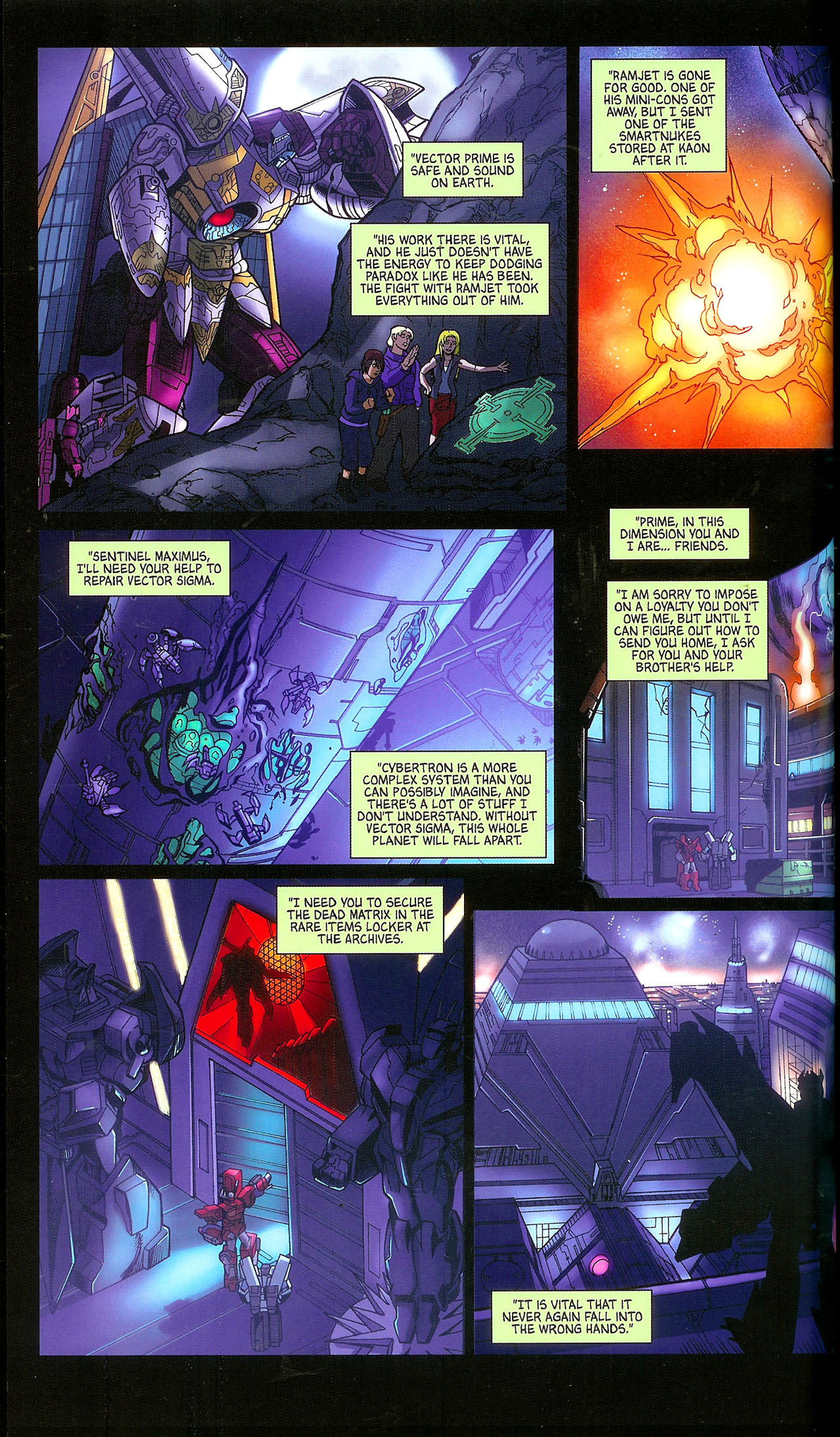 Read online Transformers: Cybertron: Balancing Act comic -  Issue # TPB - 53