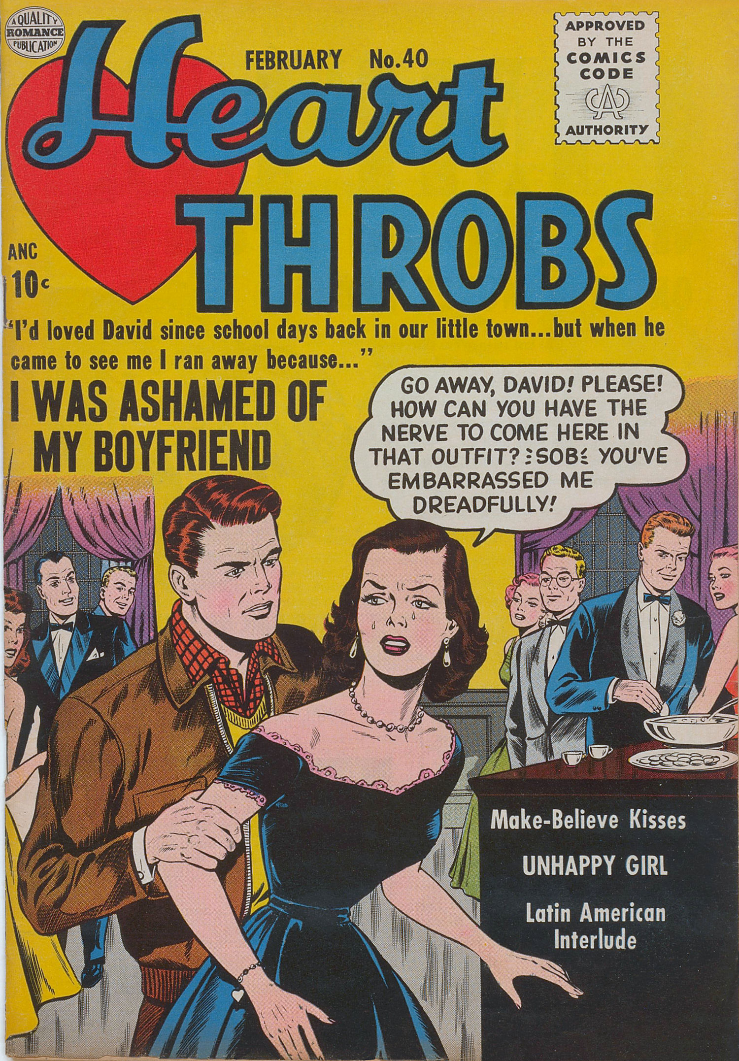 Read online Heart Throbs comic -  Issue #40 - 1