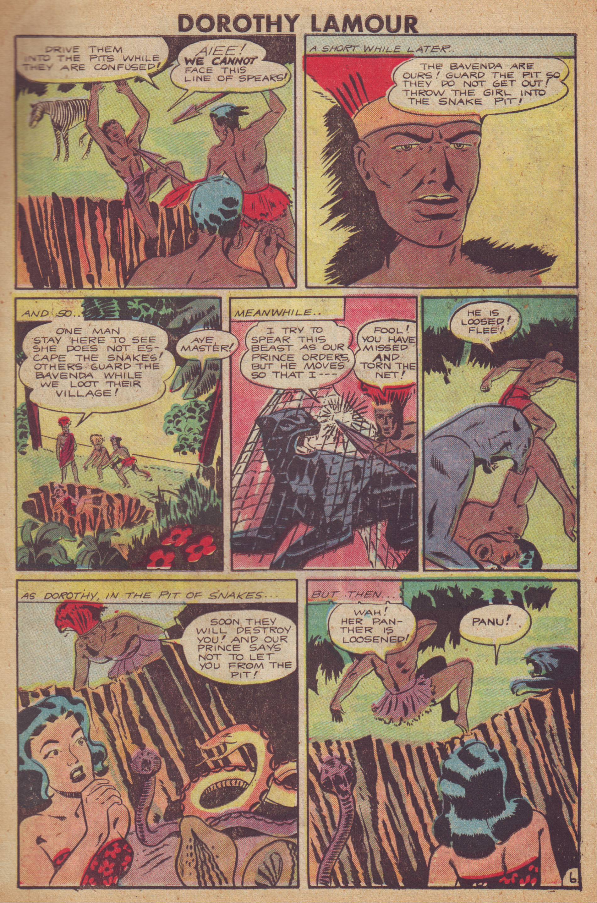 Read online Dorothy Lamour Jungle Princess comic -  Issue #3 - 7