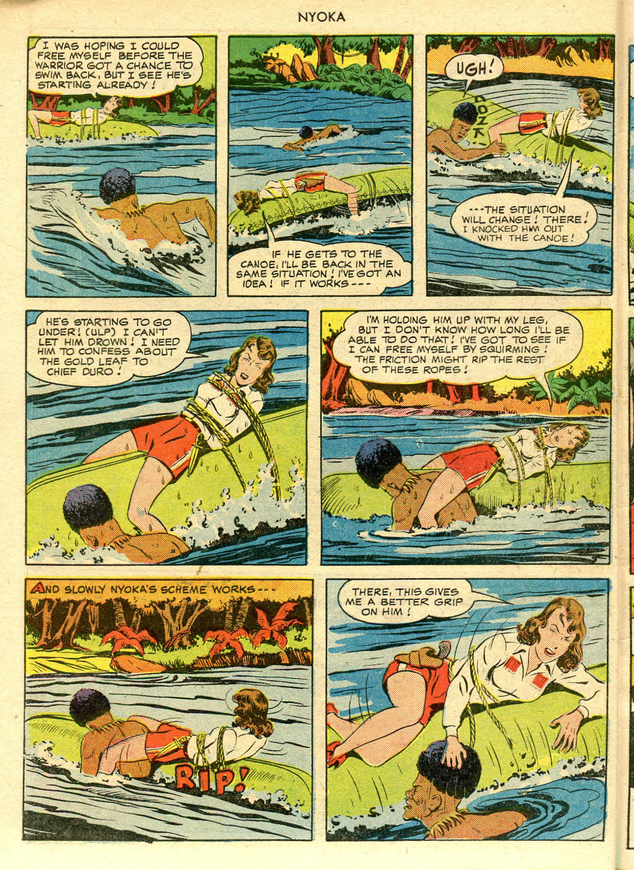 Read online Nyoka the Jungle Girl (1945) comic -  Issue #45 - 46