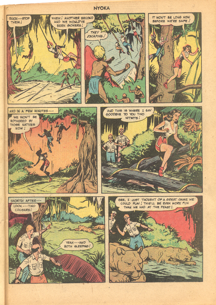 Read online Nyoka the Jungle Girl (1945) comic -  Issue #34 - 35