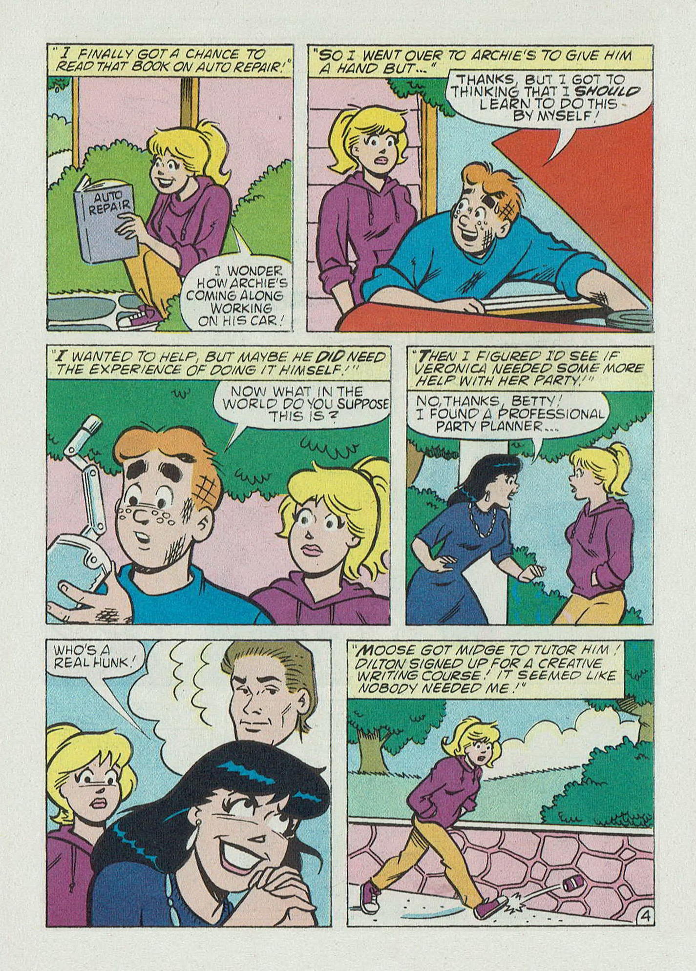 Read online Betty and Veronica Digest Magazine comic -  Issue #59 - 6
