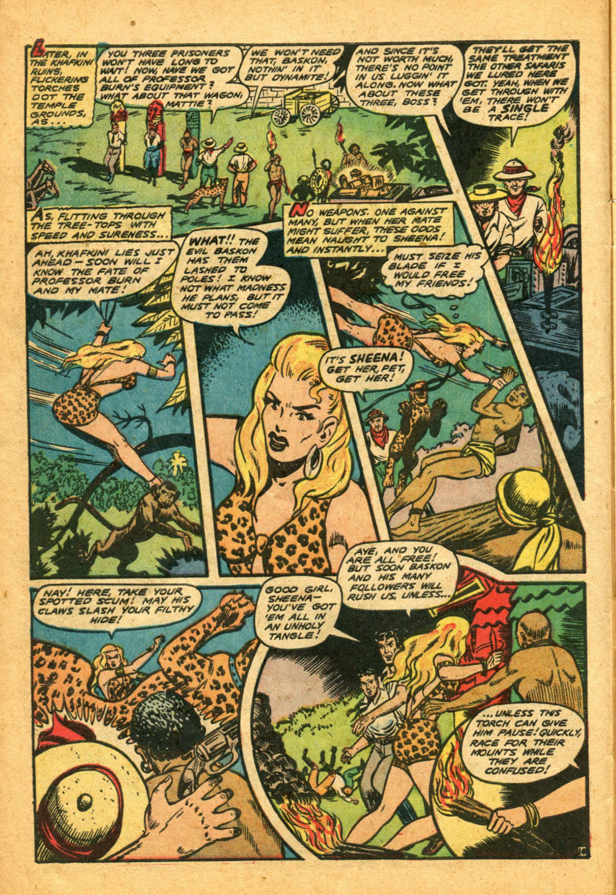 Read online Sheena, Queen of the Jungle (1942) comic -  Issue #5 - 12