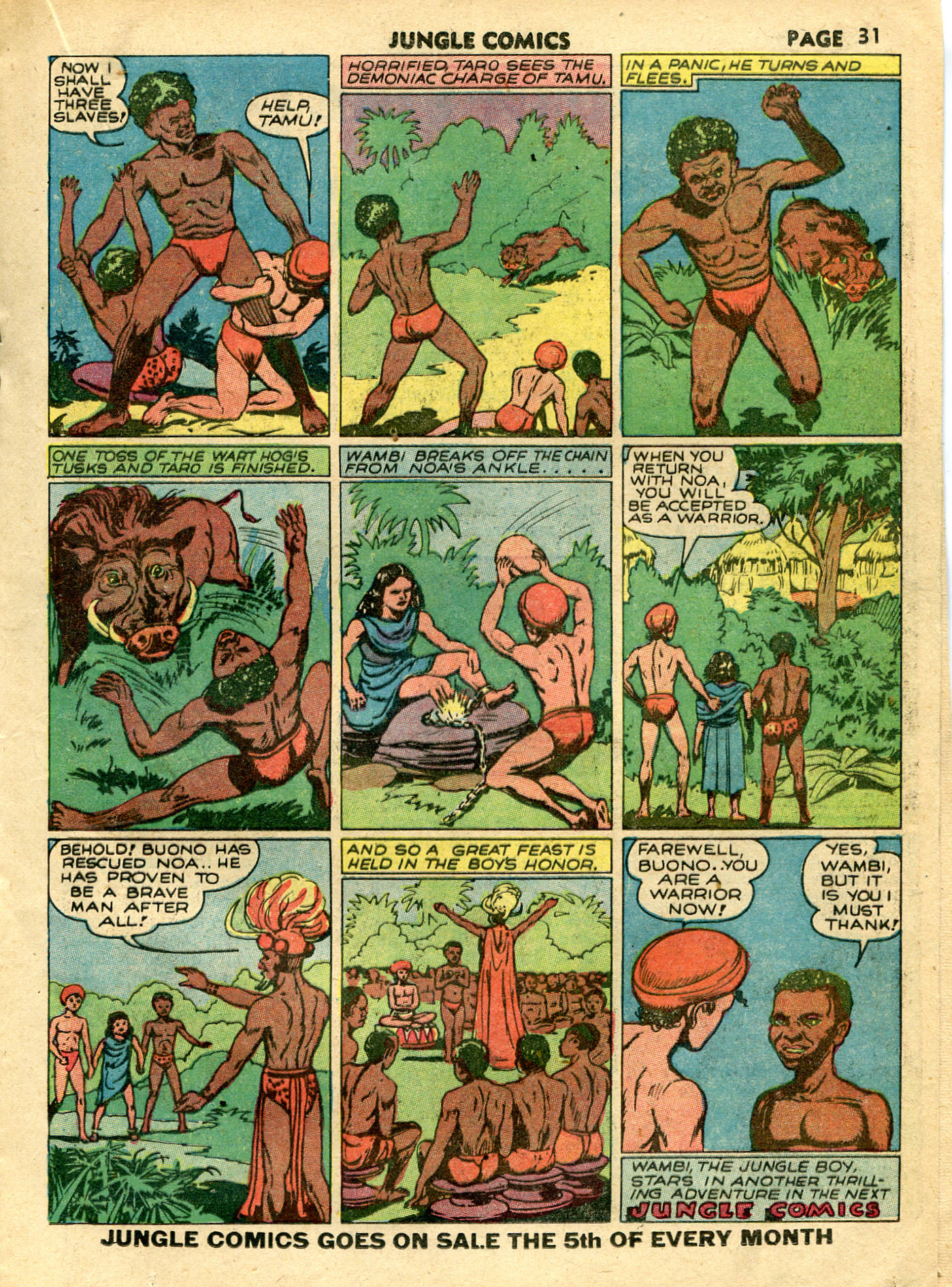 Read online Jungle Comics comic -  Issue #15 - 34