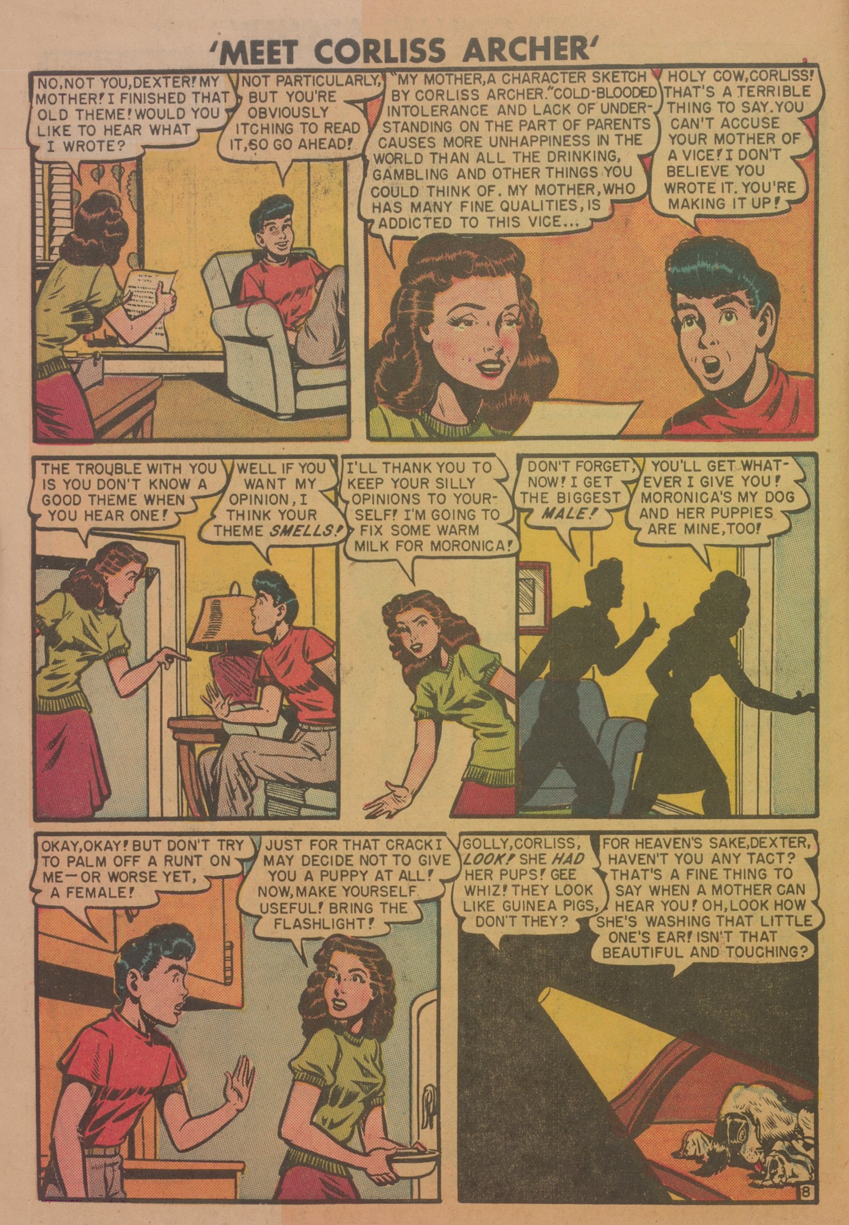 Read online Meet Corliss Archer comic -  Issue #1 - 10