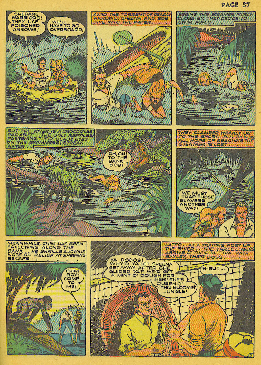 Read online Sheena, Queen of the Jungle (1942) comic -  Issue #1 - 37