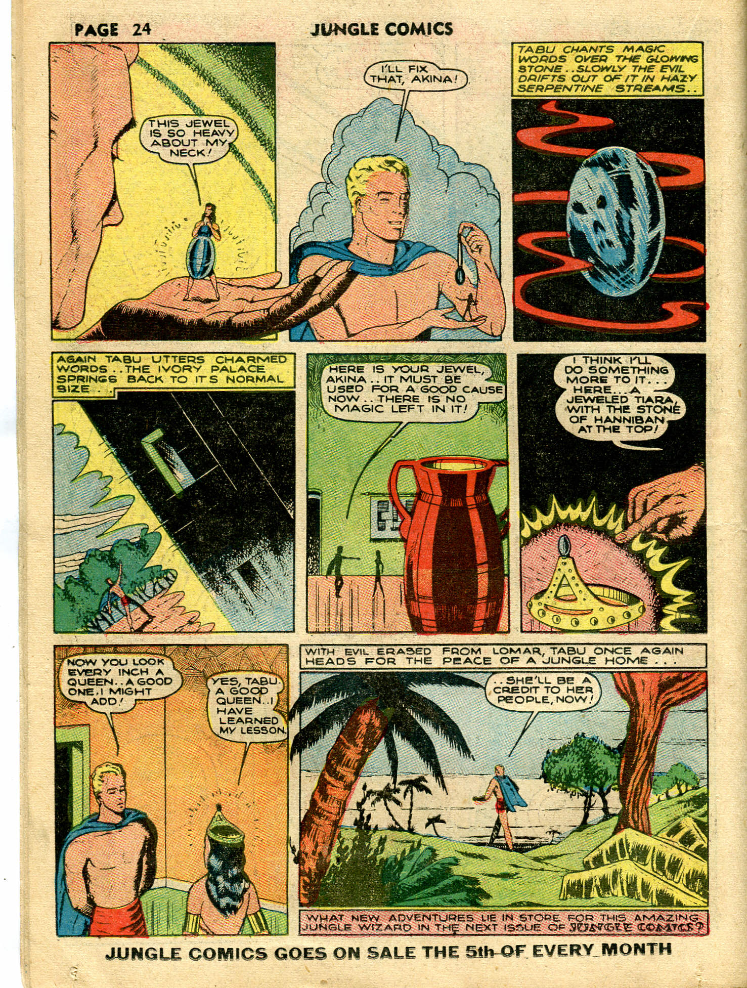 Read online Jungle Comics comic -  Issue #15 - 27