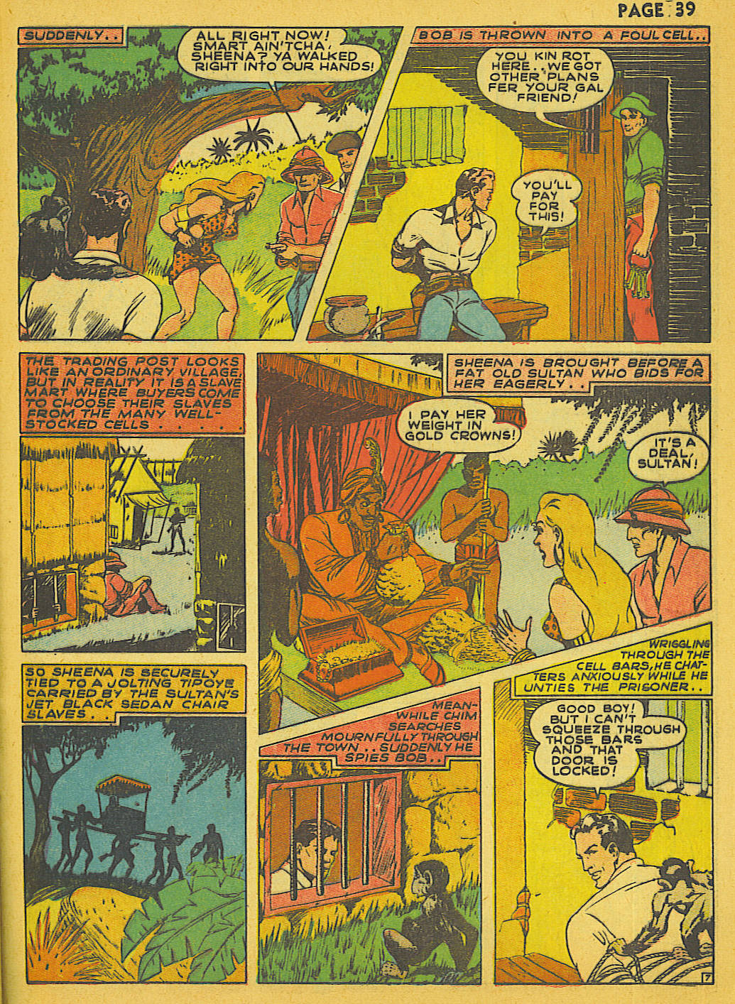 Read online Sheena, Queen of the Jungle (1942) comic -  Issue #1 - 39