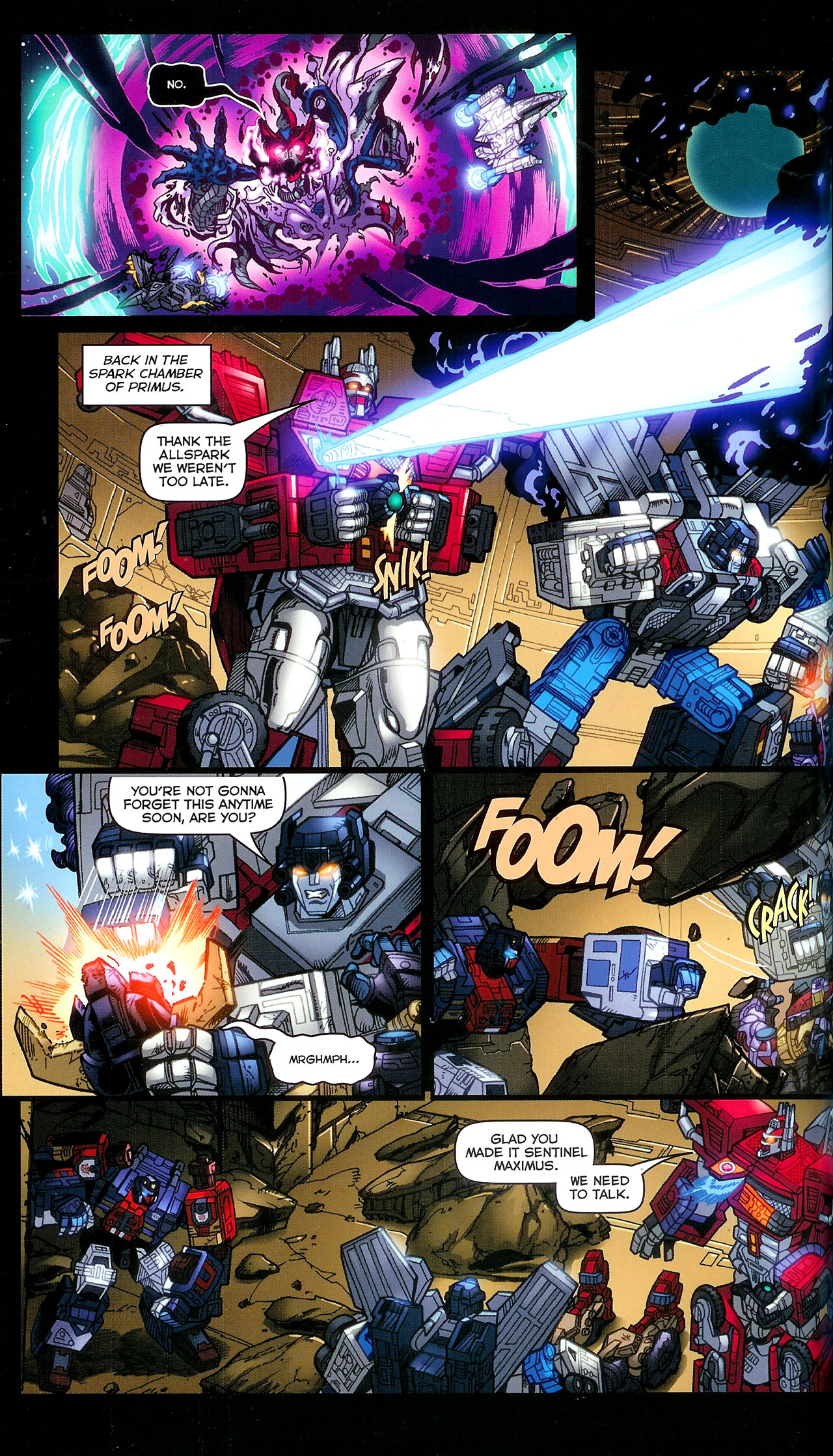 Read online Transformers: Cybertron: Balancing Act comic -  Issue # TPB - 47