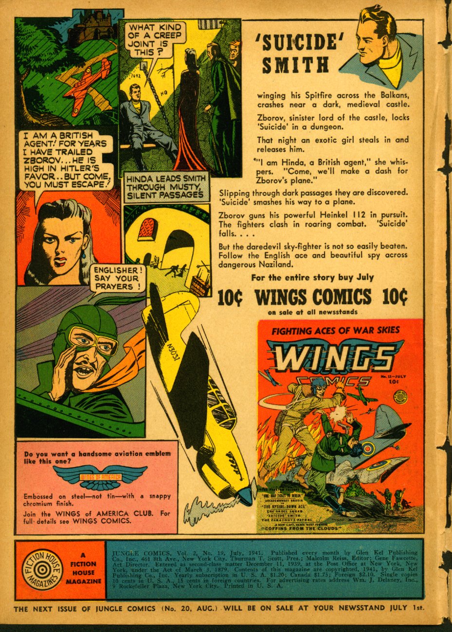 Read online Jungle Comics comic -  Issue #19 - 2