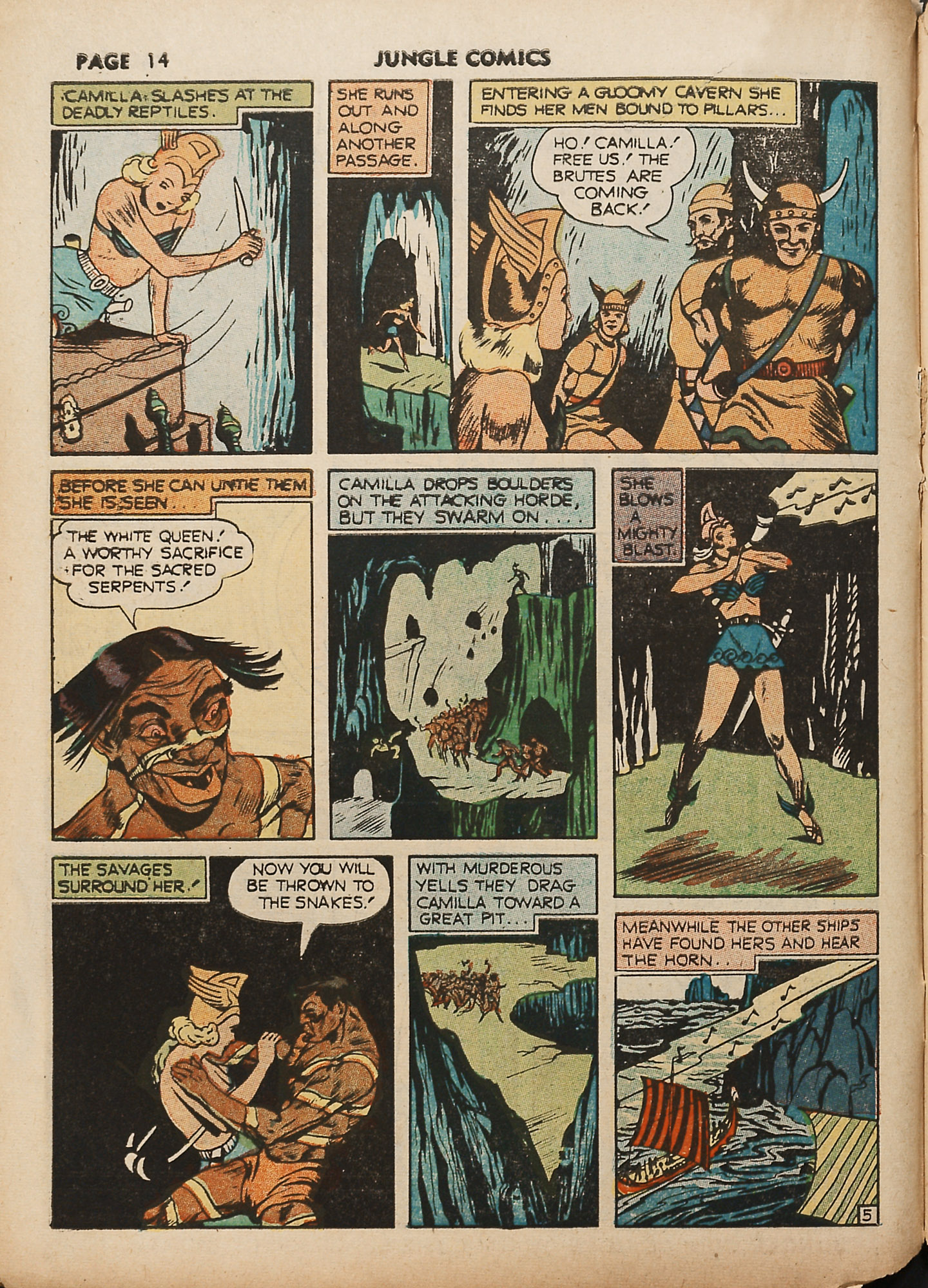 Read online Jungle Comics comic -  Issue #18 - 16