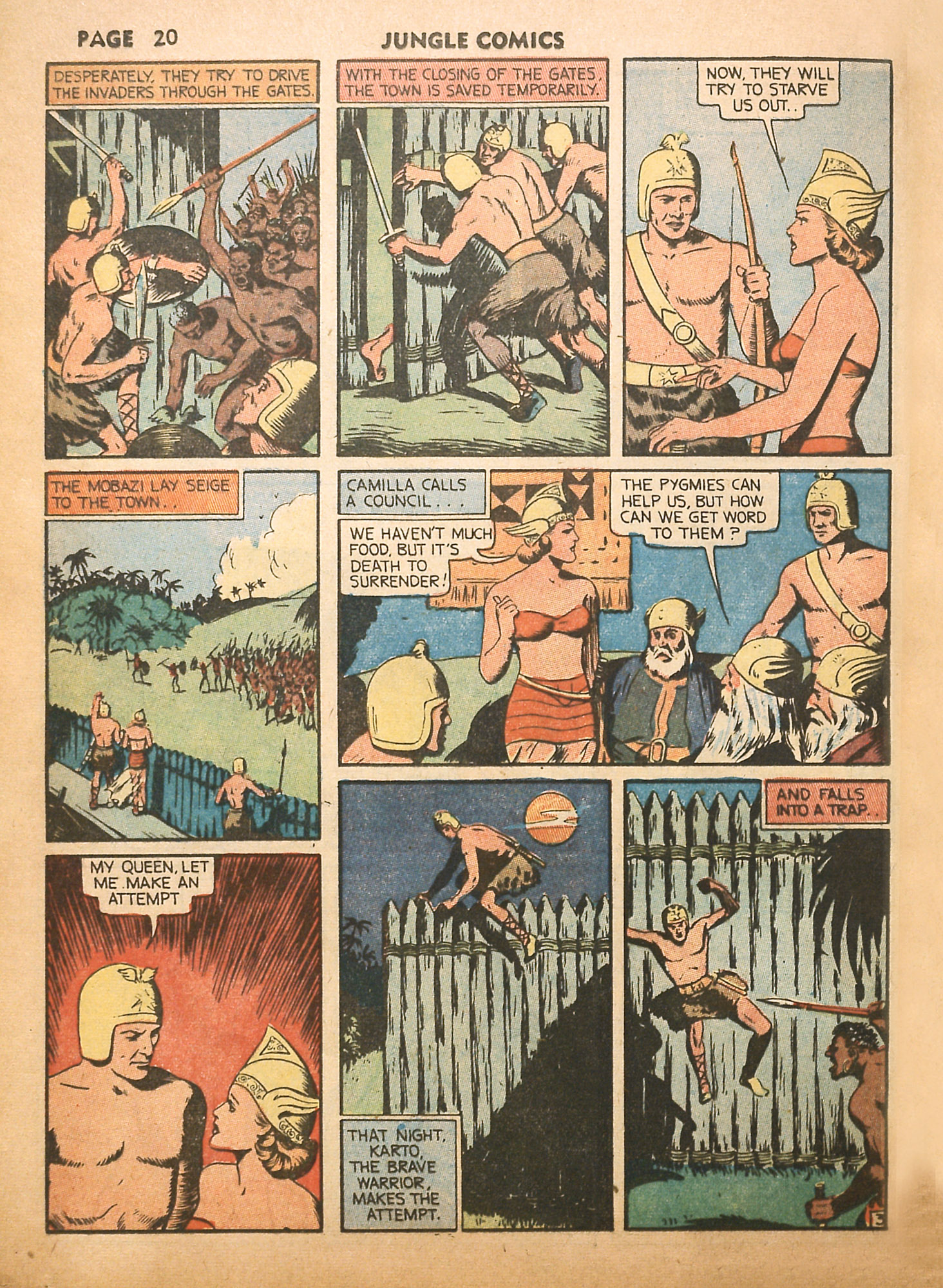 Read online Jungle Comics comic -  Issue #16 - 22