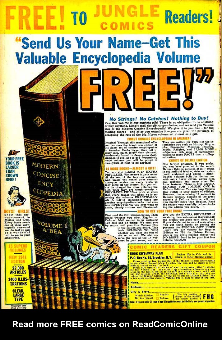 Read online Jungle Comics comic -  Issue #21 - 68