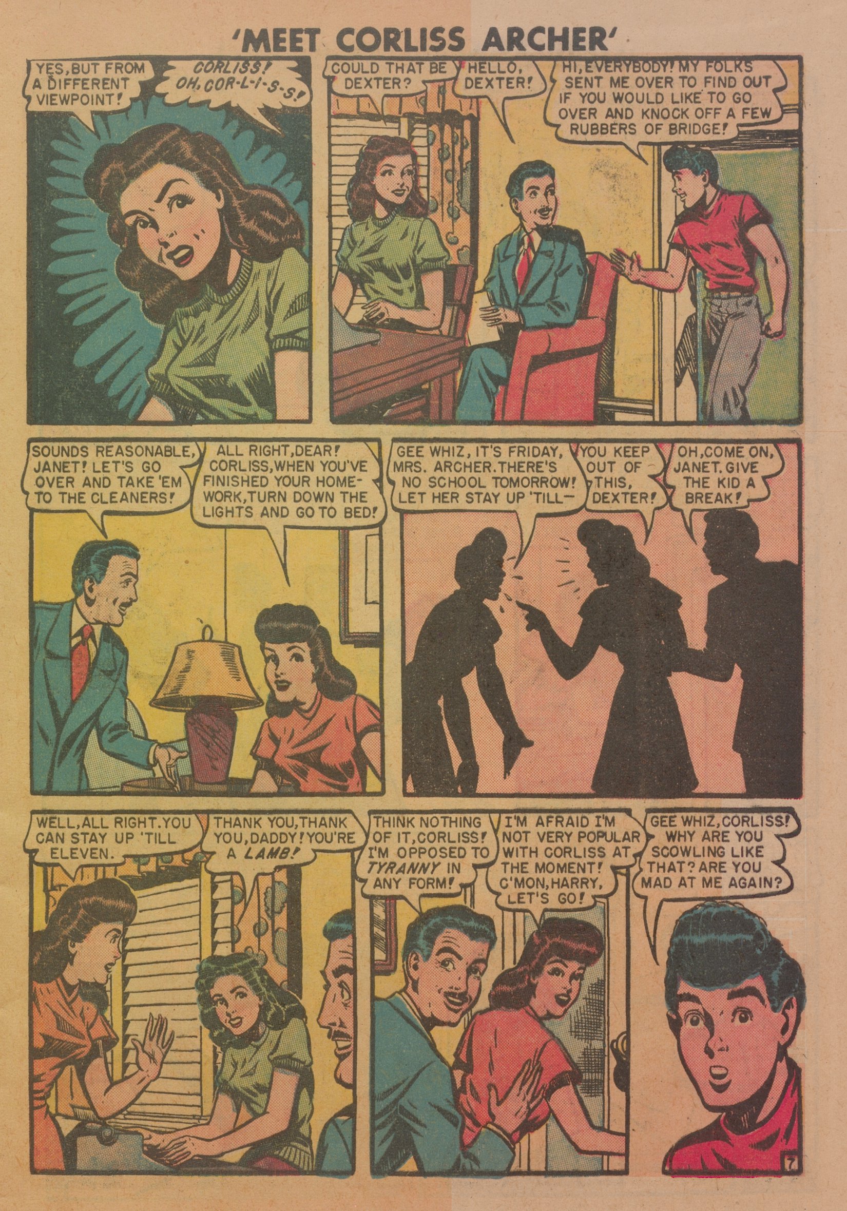 Read online Meet Corliss Archer comic -  Issue #1 - 9
