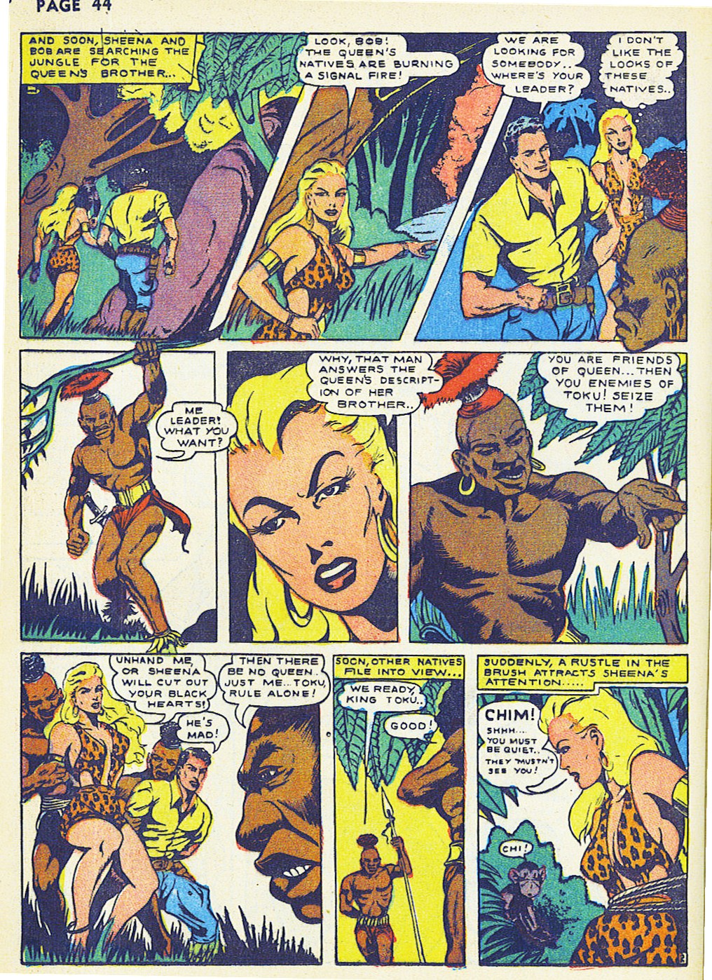 Read online Sheena, Queen of the Jungle (1942) comic -  Issue #2 - 46