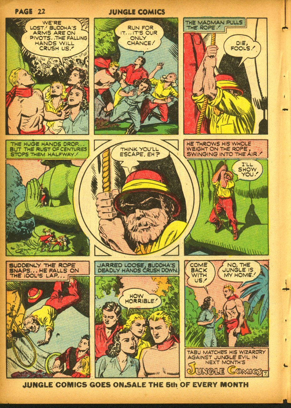 Read online Jungle Comics comic -  Issue #19 - 24