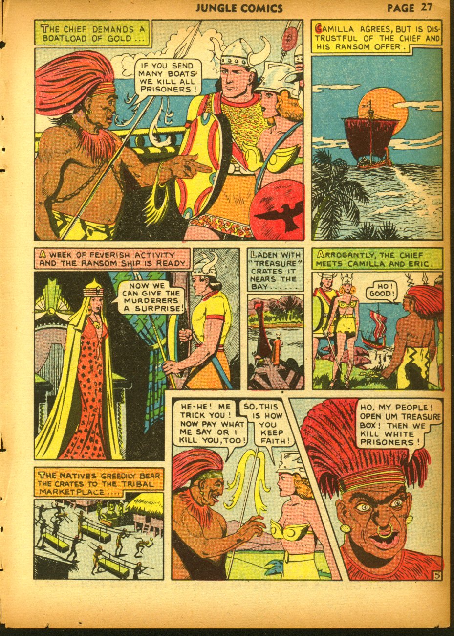 Read online Jungle Comics comic -  Issue #19 - 29