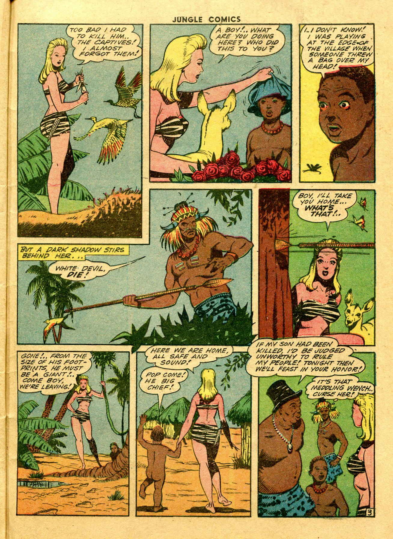 Read online Jungle Comics comic -  Issue #46 - 51