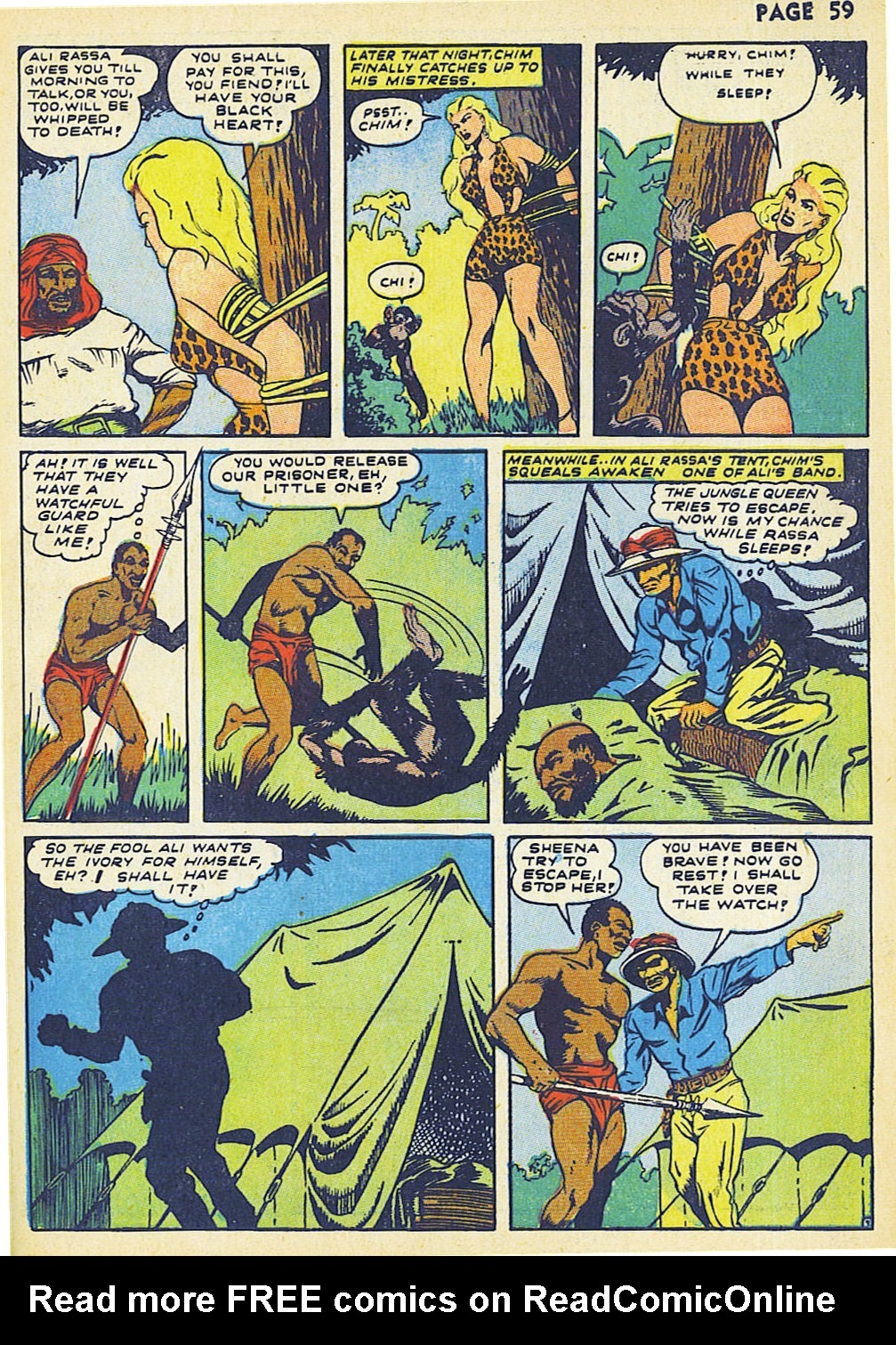 Read online Sheena, Queen of the Jungle (1942) comic -  Issue #2 - 61