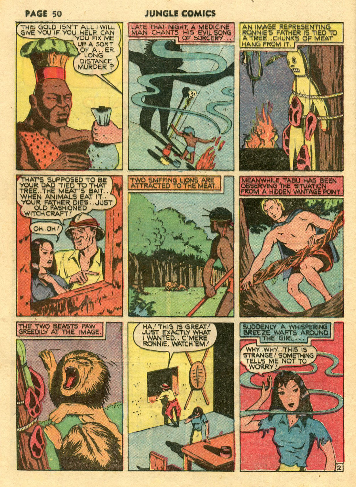 Read online Jungle Comics comic -  Issue #14 - 52