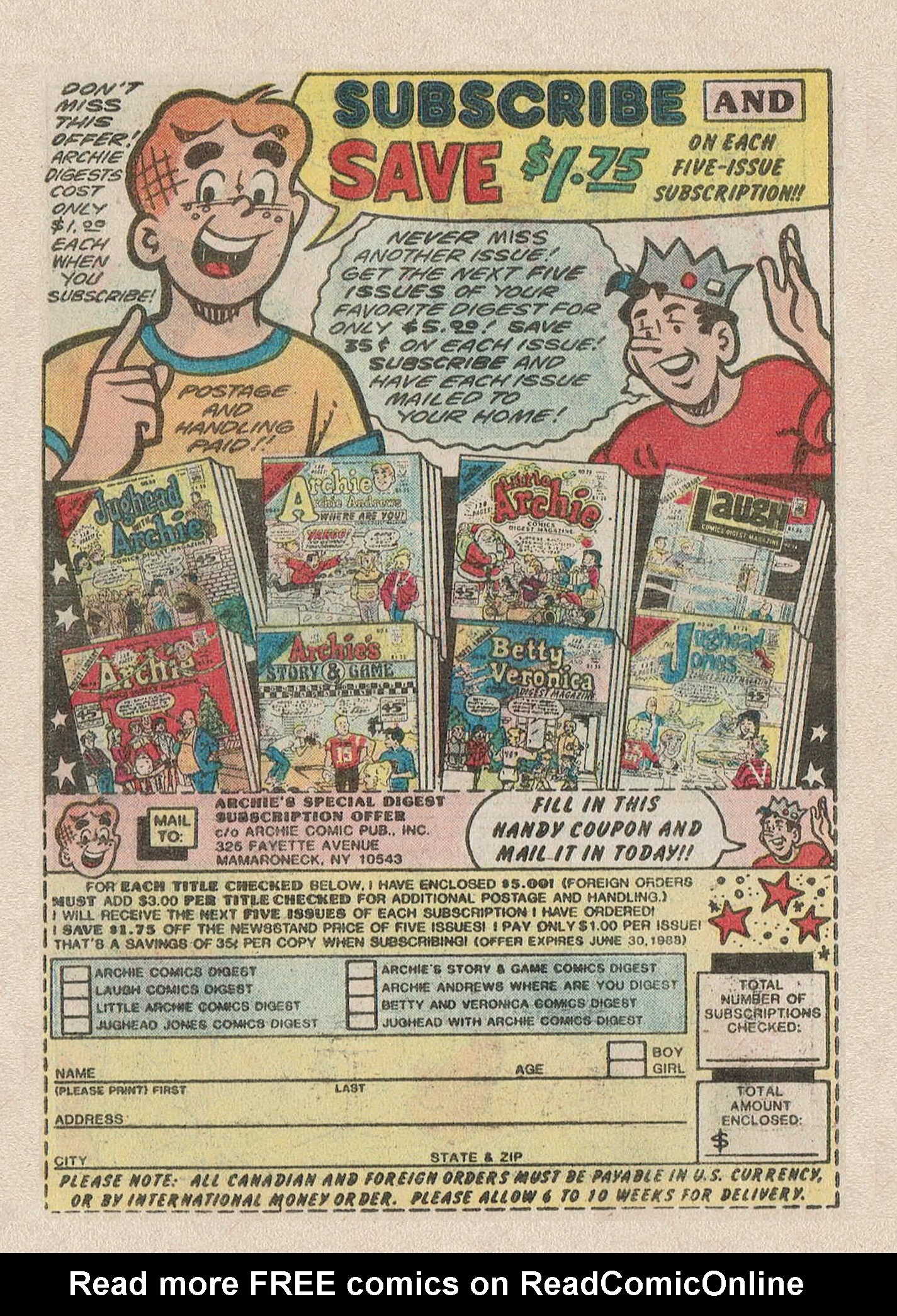 Read online Jughead Jones Comics Digest comic -  Issue #49 - 130