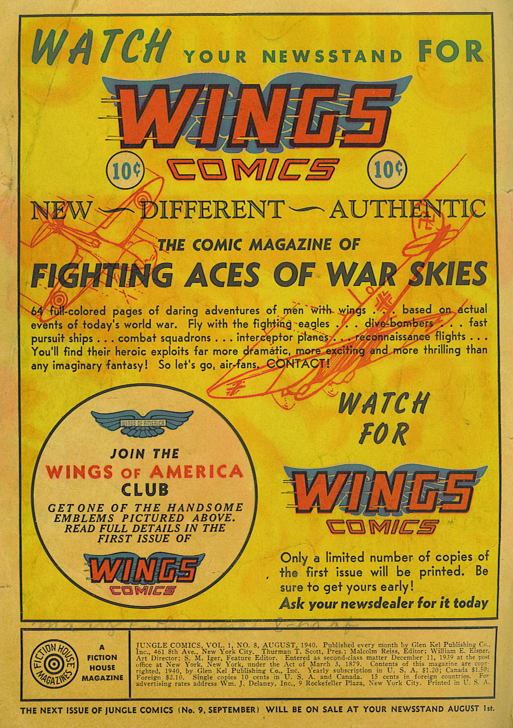 Read online Jungle Comics comic -  Issue #8 - 2