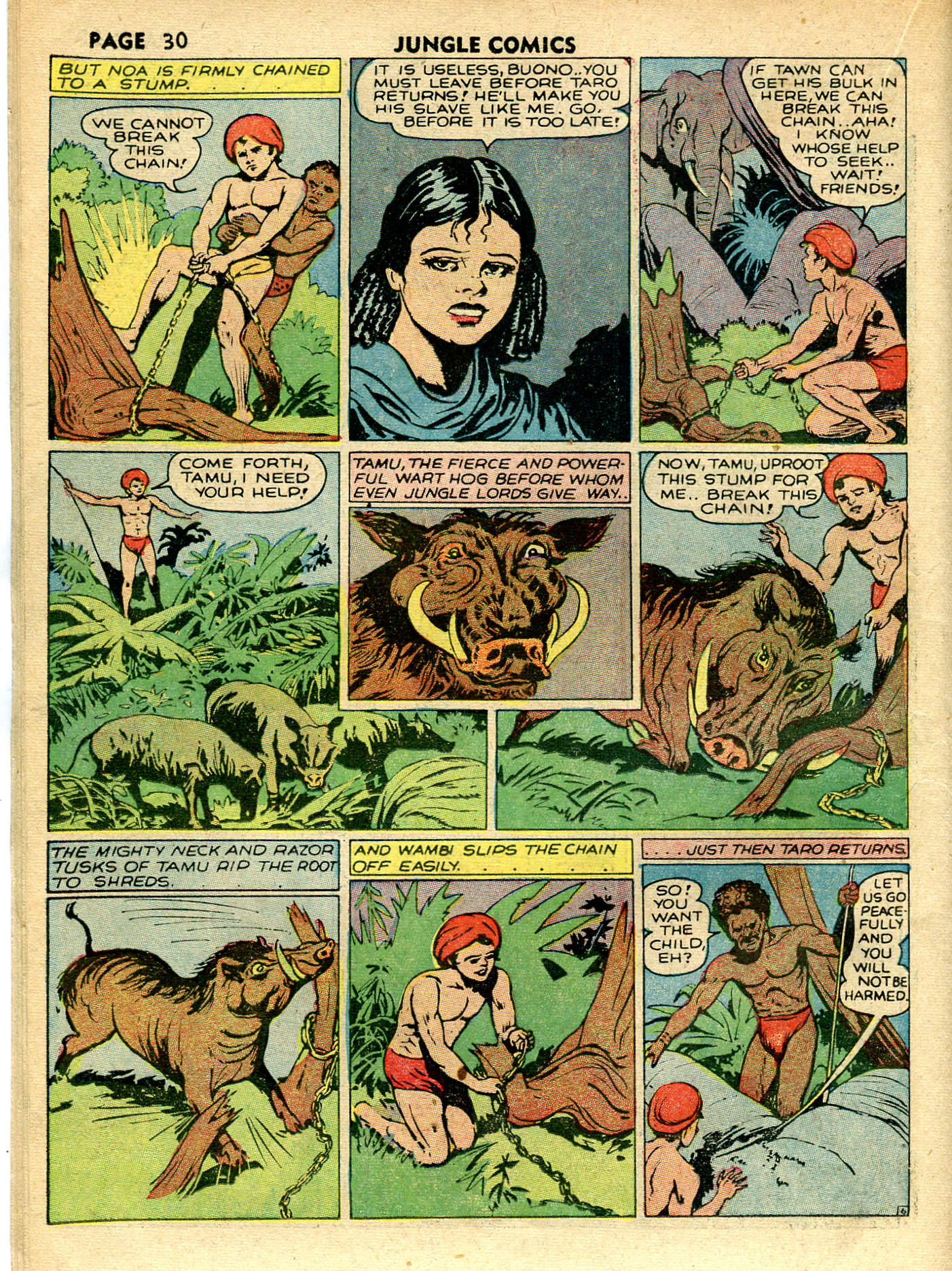 Read online Jungle Comics comic -  Issue #15 - 33