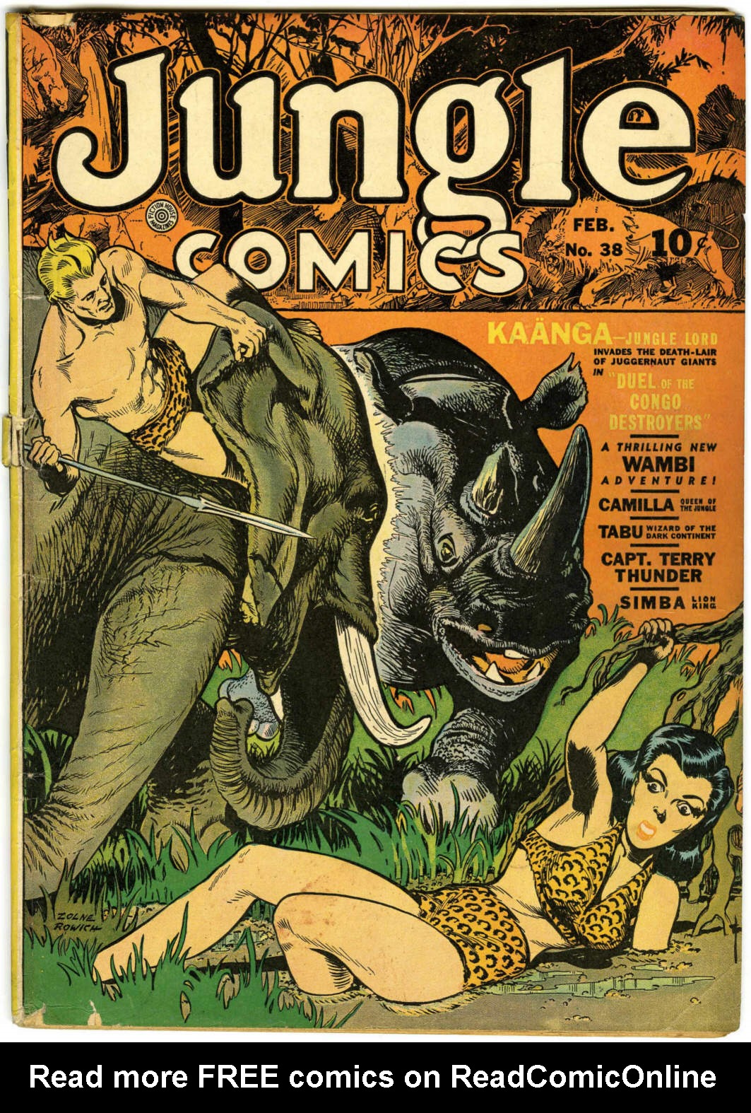 Read online Jungle Comics comic -  Issue #38 - 1