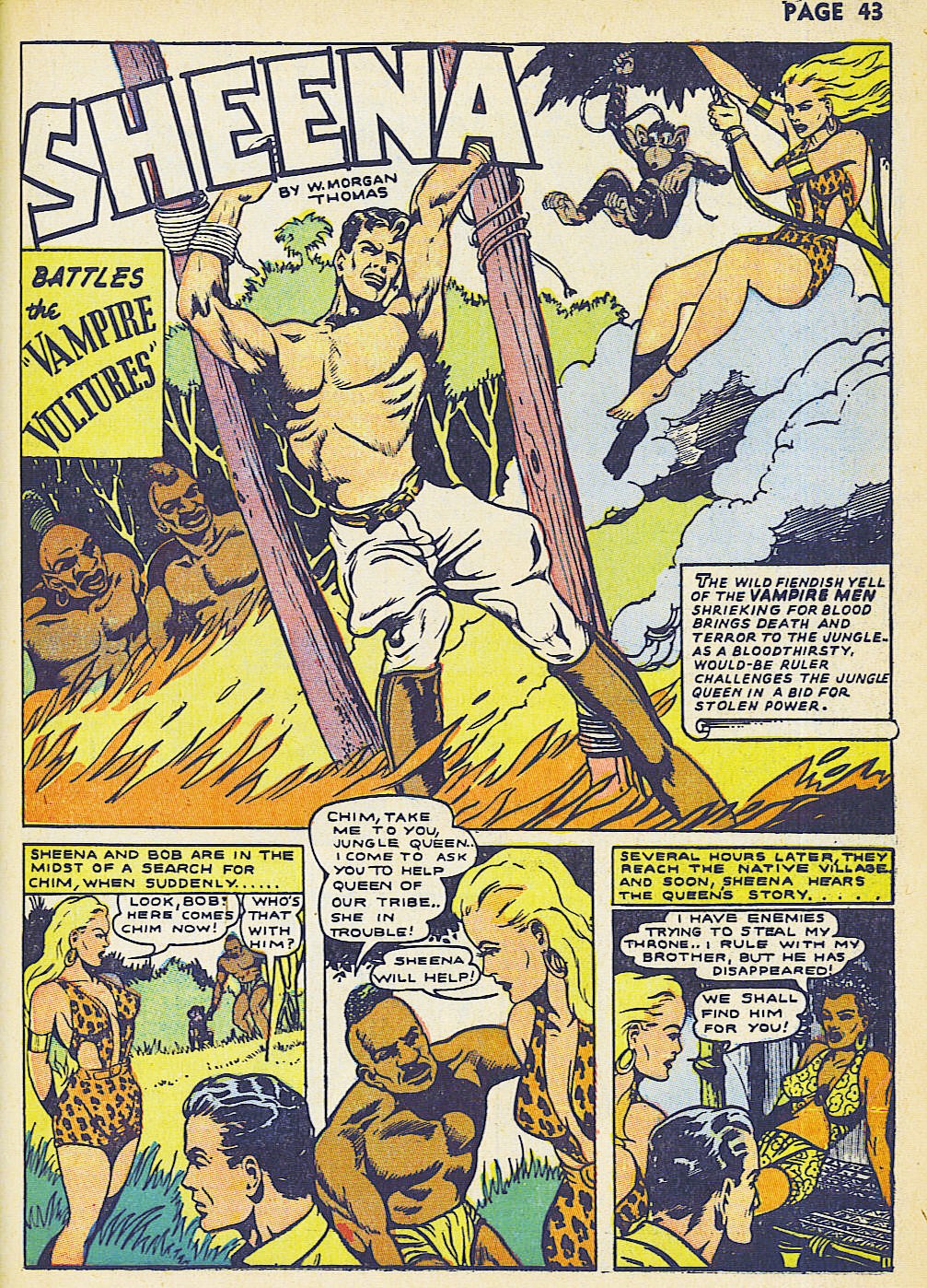 Read online Sheena, Queen of the Jungle (1942) comic -  Issue #2 - 45