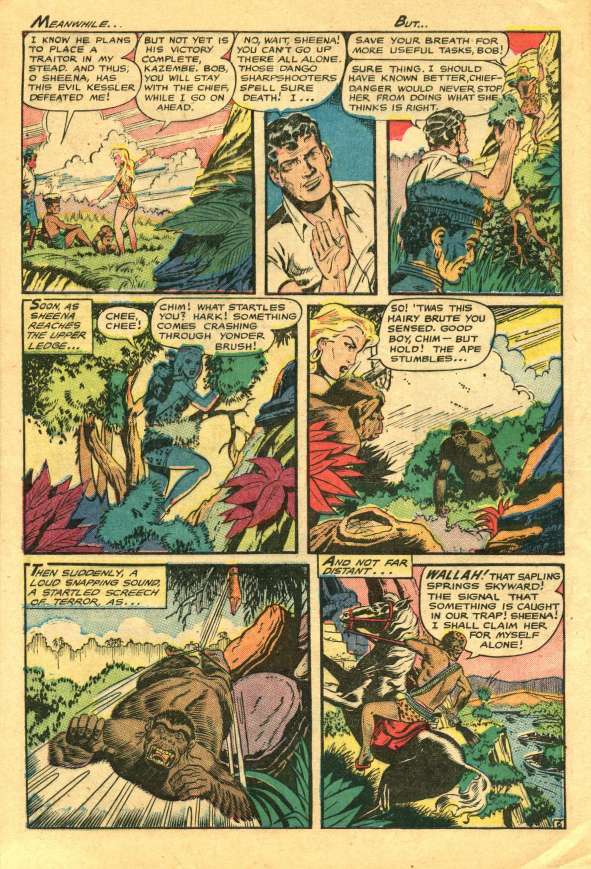 Read online Sheena, Queen of the Jungle (1942) comic -  Issue #6 - 8