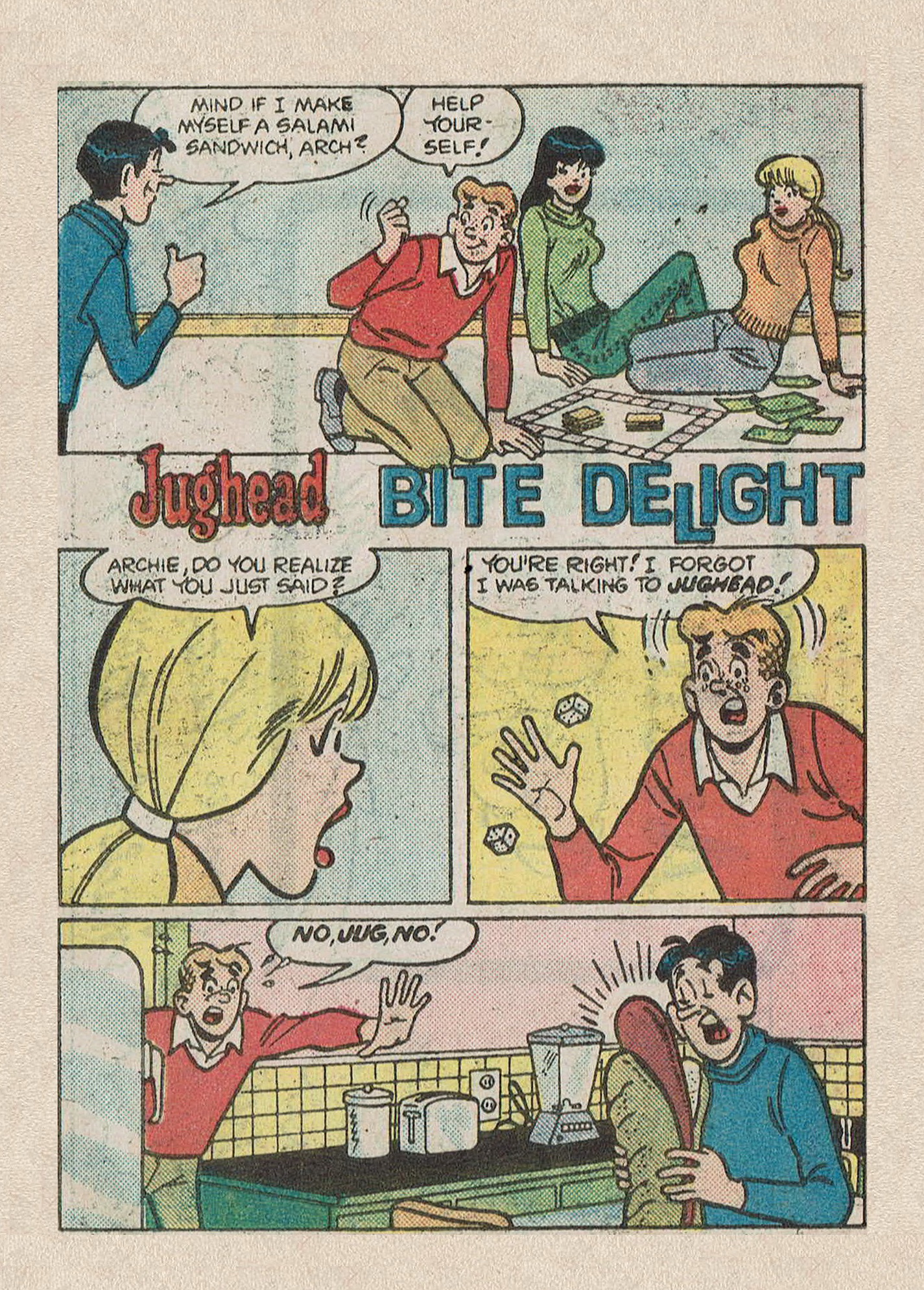 Read online Jughead Jones Comics Digest comic -  Issue #49 - 107