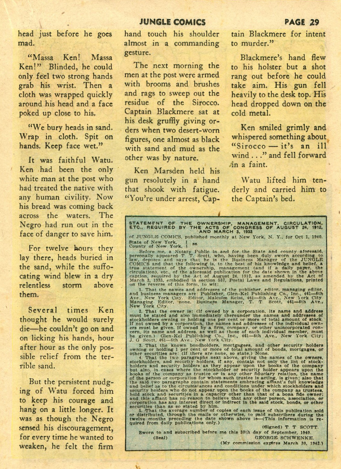 Read online Jungle Comics comic -  Issue #14 - 31