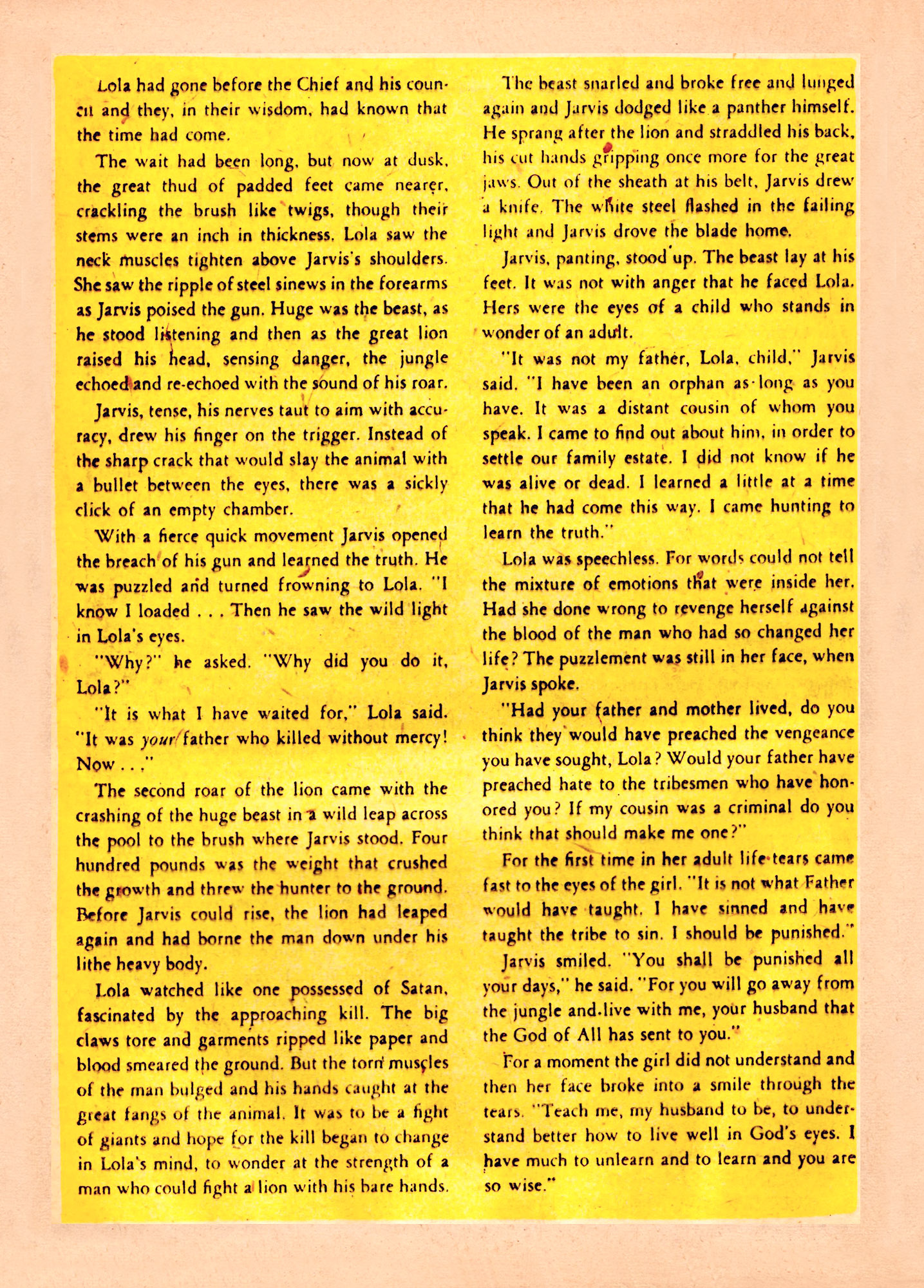 Read online Terrors of the Jungle comic -  Issue #20 - 16