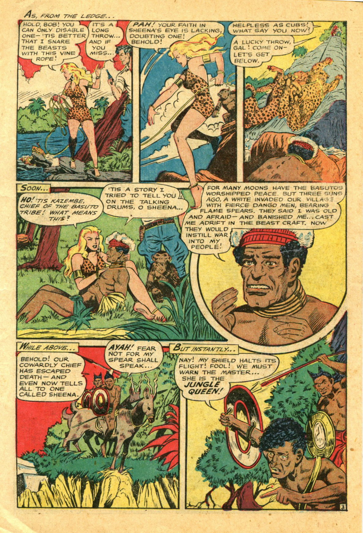 Read online Sheena, Queen of the Jungle (1942) comic -  Issue #6 - 5