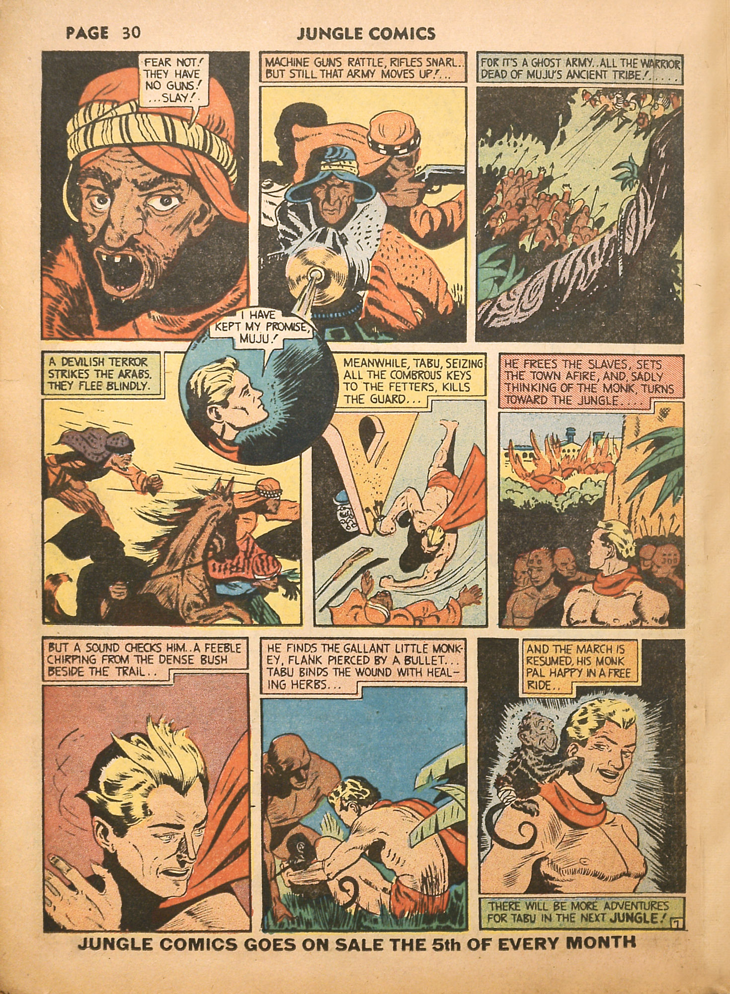 Read online Jungle Comics comic -  Issue #16 - 32