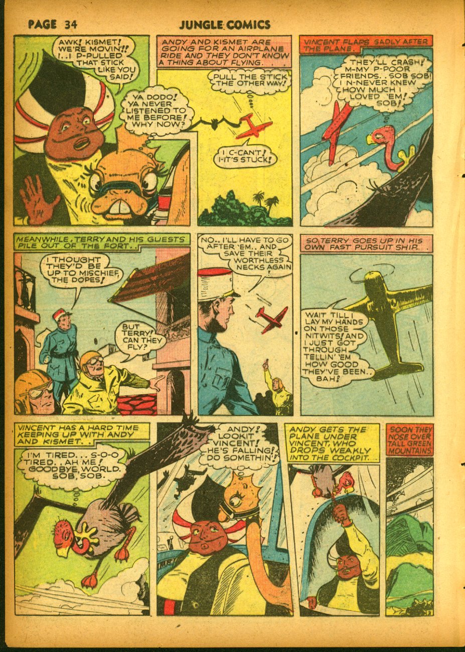 Read online Jungle Comics comic -  Issue #20 - 36
