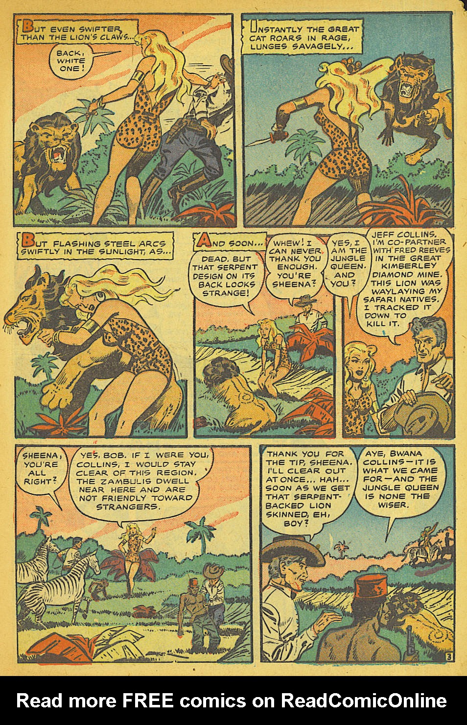 Read online Sheena, Queen of the Jungle (1942) comic -  Issue #10 - 5