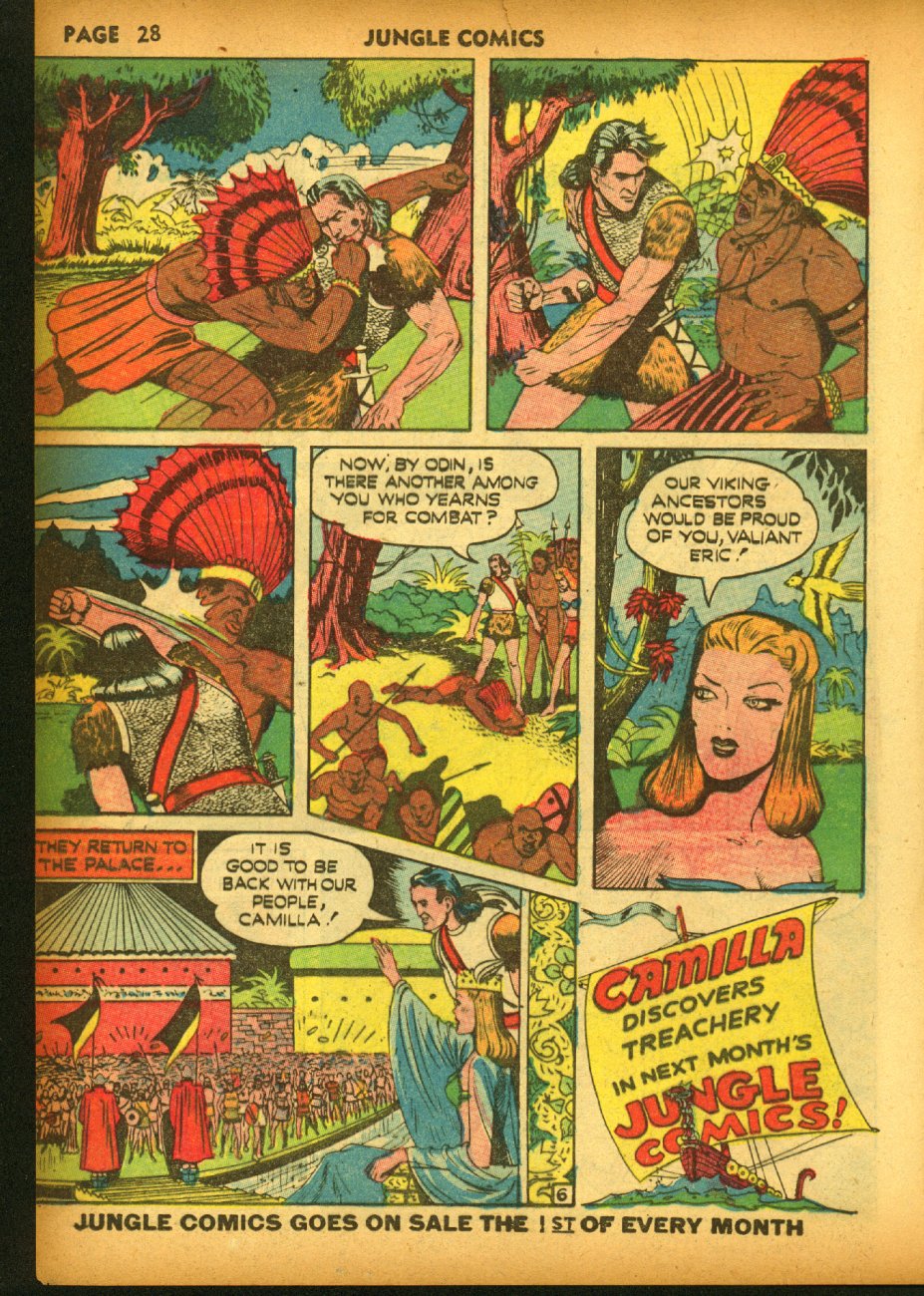 Read online Jungle Comics comic -  Issue #20 - 30