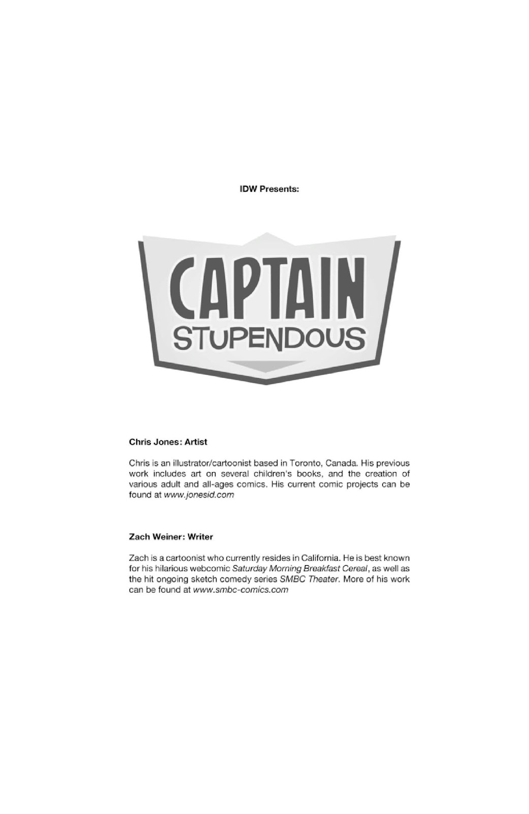 Captain Stupendous issue TPB - Page 2