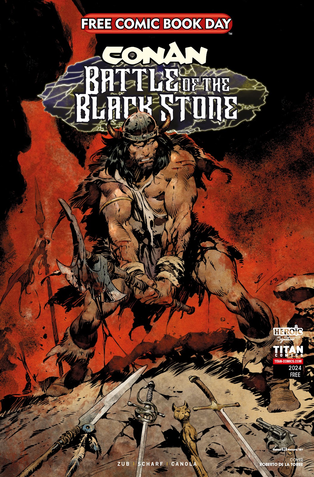 Free Comic Book Day 2024 issue Conan the Barbarian - Battle of the Black Stone - Page 1
