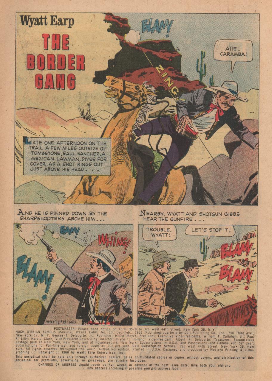 Hugh O'Brian, Famous Marshal Wyatt Earp issue 13 - Page 3