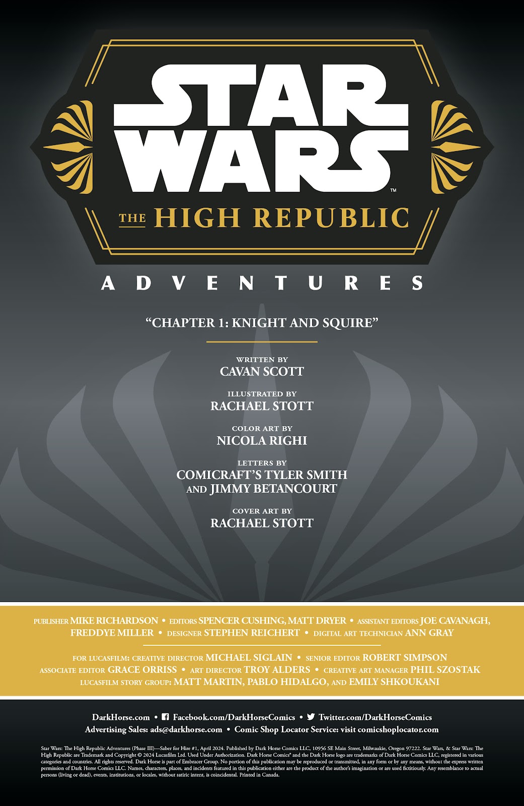 Star Wars: The High Republic Adventures - Saber for Hire issue 1 - Page 2