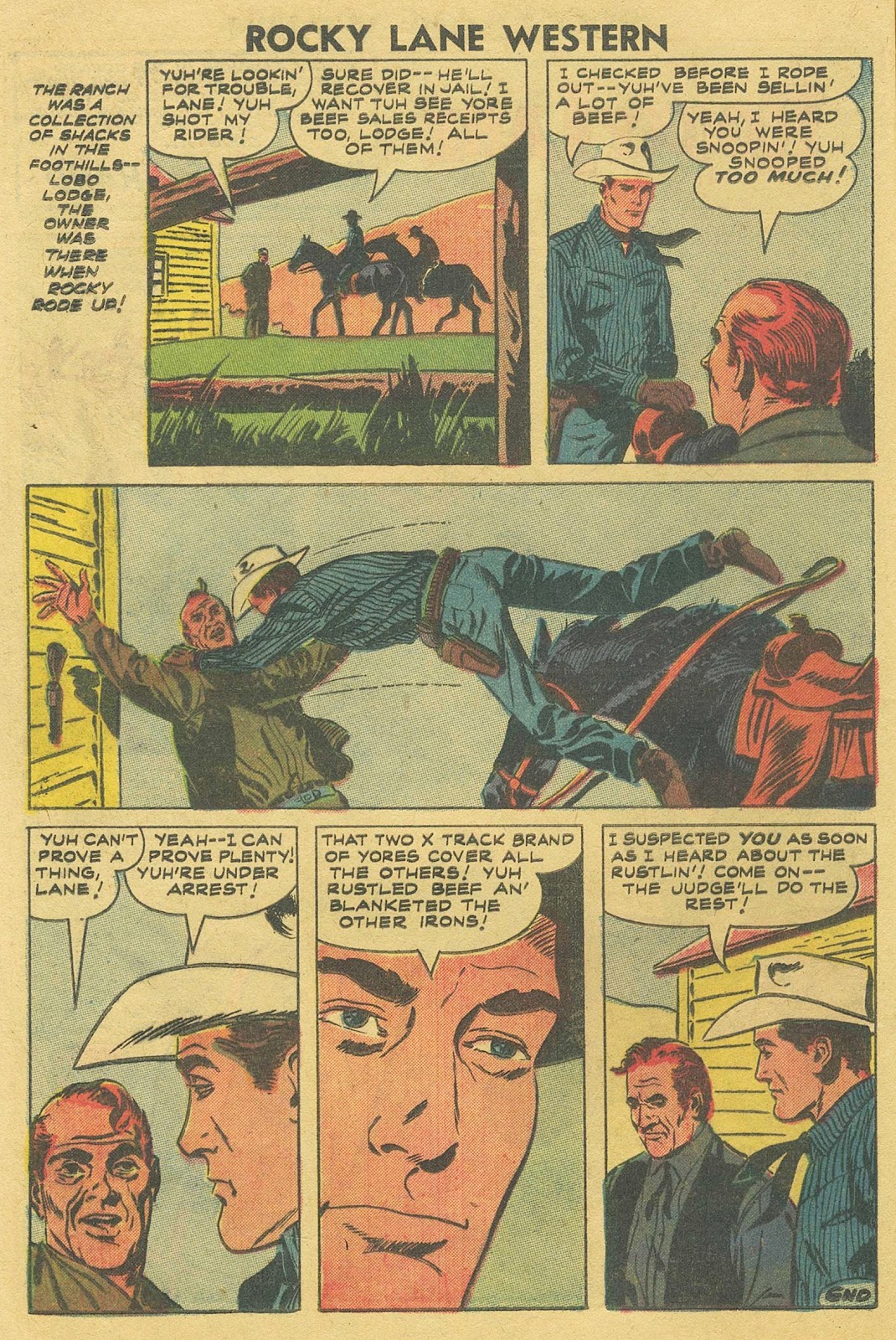 Rocky Lane Western (1954) issue 81 - Page 12